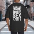 Gender Reveal Mum Dad Party Big And Tall Men's T-Shirt Back Print