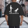 German Shepherd Dad Dinosaur GSD Owners Father's Day Big And Tall Men's T-Shirt Back Print German Shepherd Dad Dinosaur GSD Owners Father's Day Big And Tall Men's T-Shirt Back Print