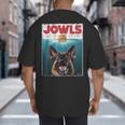 German Shepherd Jowls Hamburger GSG Dog Mom Dog Dad Big And Tall Men's T-Shirt Back Print German Shepherd Jowls Hamburger GSG Dog Mom Dog Dad Big And Tall Men's T-Shirt Back Print