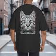 Glitch Weird Cat Kitten Optical Illusion Cat Mom Dad Big And Tall Men's T-Shirt Back Print Glitch Weird Cat Kitten Optical Illusion Cat Mom Dad Big And Tall Men's T-Shirt Back Print