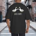 Goose Bumps Humorous Pun For Dad Joke Lover Big And Tall Men's T-Shirt Back Print Goose Bumps Humorous Pun For Dad Joke Lover Big And Tall Men's T-Shirt Back Print