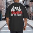 Grandpa Of The Bride Wedding Bride Grandfather Men Dad Big And Tall Men's T-Shirt Back Print