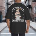 Grandpa Fathers Day Gnome For Men And Best Dad Pun Big And Tall Men's T-Shirt Back Print