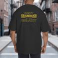Grandpa Granddad Shirt Best Granddad In The Galaxy Big And Tall Men's T-Shirt Back Print
