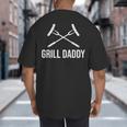 Grill Daddy Grillfather-Grill Dad Big And Tall Men's T-Shirt Back Print