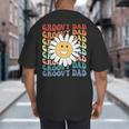 Groovy Dad Matching Outfit Fathers Day Family Retro Vintage Big And Tall Men's T-Shirt Back Print