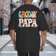 Groovy Papa Dad Retro Hippie 60s 70s Party Outfit Men Big And Tall Men's T-Shirt Back Print Groovy Papa Dad Retro Hippie 60s 70s Party Outfit Men Big And Tall Men's T-Shirt Back Print