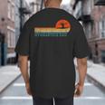 Gymnastics Dad Gymnastics Daughter Gymnast Dad Big And Tall Men's T-Shirt Back Print