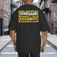 Halloween Adult Costume Dinosaur Security Dad Mom Big And Tall Men's T-Shirt Back Print