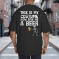 Halloween This Is My Costume Give Me Skeleton Dad Men Big And Tall Men's T-Shirt Back Print