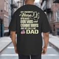 Hero Wears Dog Tags Combat Boots Proud Army Dad Father Big And Tall Men's T-Shirt Back Print