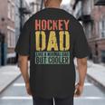 Hockey Dad Shirt Men Fathers Day Hockey Dad Big And Tall Men's T-Shirt Back Print