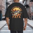 We Hooked The Best Papa Ever Fishing Dad Papa's Day Big And Tall Men's T-Shirt Back Print