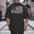 Host Dad Best Ever Flag Big And Tall Men's T-Shirt Back Print Host Dad Best Ever Flag Big And Tall Men's T-Shirt Back Print