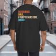 Husband Dad Firepit Master Hero Big And Tall Men's T-Shirt Back Print Husband Dad Firepit Master Hero Big And Tall Men's T-Shirt Back Print