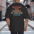 Husband Dad Grandpa 94 Year Old Legend 94th Bday Men Big And Tall Men's T-Shirt Back Print