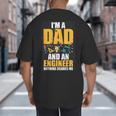 I'm A Dad And Engineer Father Day Engineering Big And Tall Men's T-Shirt Back Print