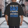 I’m A Dad Grandpa Air Force Veteran Distressed Big And Tall Men's T-Shirt Back Print I’m A Dad Grandpa Air Force Veteran Distressed Big And Tall Men's T-Shirt Back Print