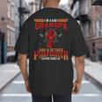 I'm Dad Grandpa Retired Firefighter Nothing Scares Me Big And Tall Men's T-Shirt Back Print