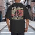 I'm A Dad a Grandpa And a Vietnam Veteran Big And Tall Men's T-Shirt Back Print