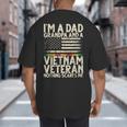 I'm A Dad Grandpa And A Vietnam Veteran Nothing Scares Me Big And Tall Men's T-Shirt Back Print