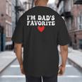 I'm Dad's Favorite Sarcastic Father's Day Big And Tall Men's T-Shirt Back Print