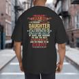 I'm A Lucky Dad I Have A Awesome Daughter She's Stubborn Big And Tall Men's T-Shirt Back Print