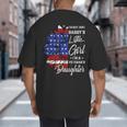 I'm Not Just a Daddy's Little Girl I'm a Veteran's Daughter Small Big And Tall Men's T-Shirt Back Print