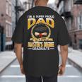I'm A Super Proud Dad Of A 2025 Master's Degree Graduate Big And Tall Men's T-Shirt Back Print