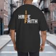 IVF I Have Faith IVF Mom IVF Dad Transfer Day Big And Tall Men's T-Shirt Back Print