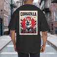 Japanese Art Corgi Dog Mom Dad Big And Tall Men's T-Shirt Back Print