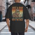 Just A Dad Who Always Came Back With The Milk Daddy Big And Tall Men's T-Shirt Back Print Just A Dad Who Always Came Back With The Milk Daddy Big And Tall Men's T-Shirt Back Print