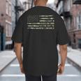 Just a Regular Dad Trying Not To Raise Liberals Camouflage Big And Tall Men's T-Shirt Back Print