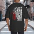 Just A Regular Dad Trying Not To Raise Liberals Father's Day Big And Tall Men's T-Shirt Back Print Just A Regular Dad Trying Not To Raise Liberals Father's Day Big And Tall Men's T-Shirt Back Print