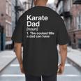 Karate Dad Definition Sports Martial Arts Big And Tall Men's T-Shirt Back Print
