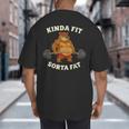 Kinda Fit Sorta Fat Gym Dad BOD Workout Apparel Big And Tall Men's T-Shirt Back Print Kinda Fit Sorta Fat Gym Dad BOD Workout Apparel Big And Tall Men's T-Shirt Back Print
