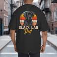 Lab Dad Retro Black Labrador Owner Big And Tall Men's T-Shirt Back Print Lab Dad Retro Black Labrador Owner Big And Tall Men's T-Shirt Back Print