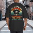 Labrador Retriever Dad Black Lab Dad Big And Tall Men's T-Shirt Back Print