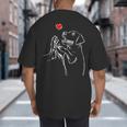 Labrador Retriever Golden Lab Dad Mom Big And Tall Men's T-Shirt Back Print Labrador Retriever Golden Lab Dad Mom Big And Tall Men's T-Shirt Back Print