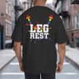 Leg Rest Naughty Dad Joke Vagitarian Lesbian Big And Tall Men's T-Shirt Back Print