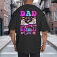 Let's Roll Dad Of The Birthday Girl Roller Skate Birthday Big And Tall Men's T-Shirt Back Print Let's Roll Dad Of The Birthday Girl Roller Skate Birthday Big And Tall Men's T-Shirt Back Print