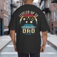 I Leveled Up To Dad 2025 Promoted To Daddy Soon To Be Father Big And Tall Men's T-Shirt Back Print