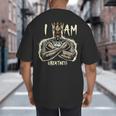 I Am Man King Powerful Dad Afro Melanin Big And Tall Men's T-Shirt Back Print