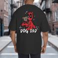 Marvel Super Heroes Pets Deadpool Loves Dogpool Dog Dad Big And Tall Men's T-Shirt Back Print