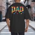 Master Builder Dad Birthday Boy Building Bricks Blocks Daddy Big And Tall Men's T-Shirt Back Print Master Builder Dad Birthday Boy Building Bricks Blocks Daddy Big And Tall Men's T-Shirt Back Print