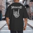 Megadad Retro 90s Hard Rock Band Heavy Metal Father's Day Big And Tall Men's T-Shirt Back Print