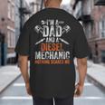 For Men Father's Day Halloween Diesel Mechanic Dad Big And Tall Men's T-Shirt Back Print