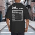 Miftees Fathers Day Tees Dad Nutrition Facts Big And Tall Men's T-Shirt Back Print
