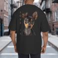 Miniature Pinscher Shirt Dog Mom Dad Tshirt Love Puppy Pet Big And Tall Men's T-Shirt Back Print