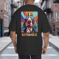 Mom & Dad Of a Basshole Basset Hound With Glasses -Adults Short Sleeve Big And Tall Men's T-Shirt Back Print